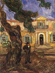 Vincent Van Gogh Tree and Man(in Front of the Asylum of Saint-Paul,St.Remy) china oil painting image